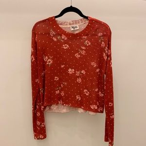 Cropped varsity sweater- dotcha love me knit